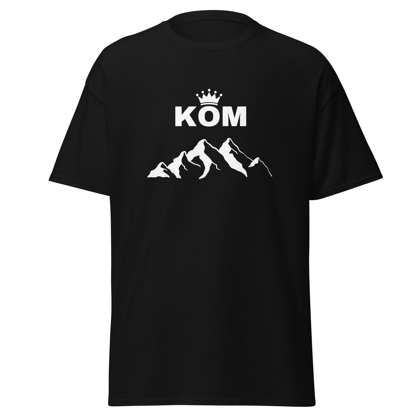 T-Shirt "KOM" black - white print