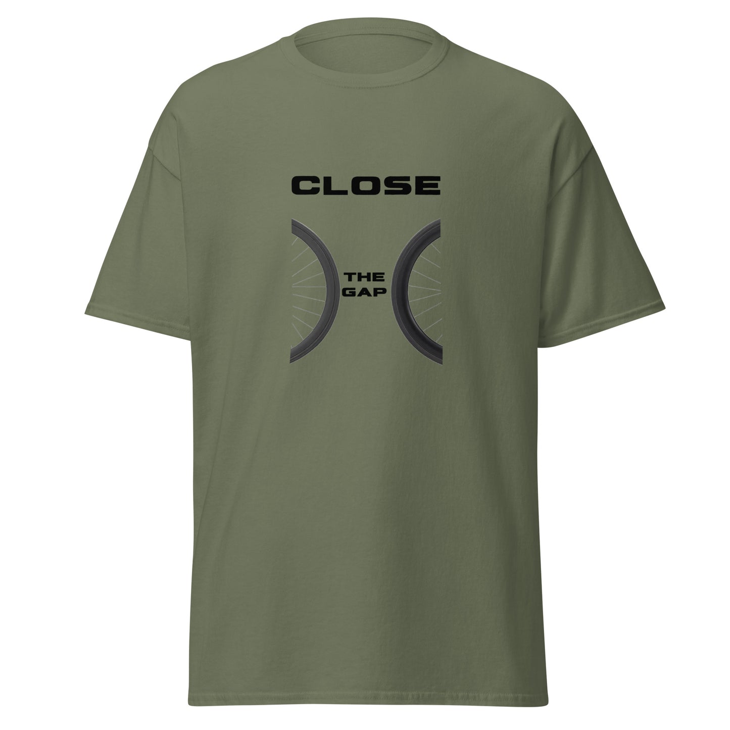 T-Shirt "Close the gap" moss