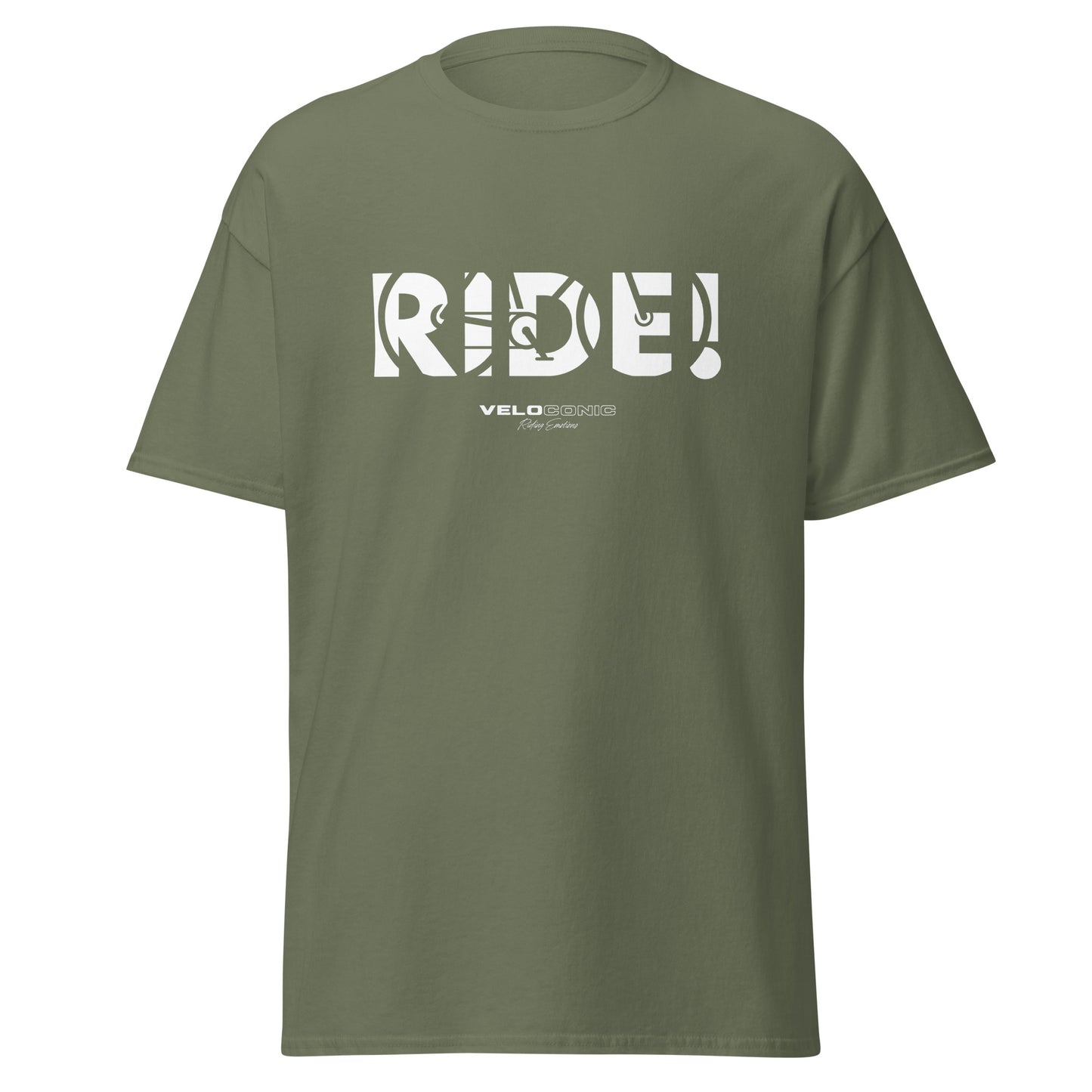 T-Shirt "Ride!" moss