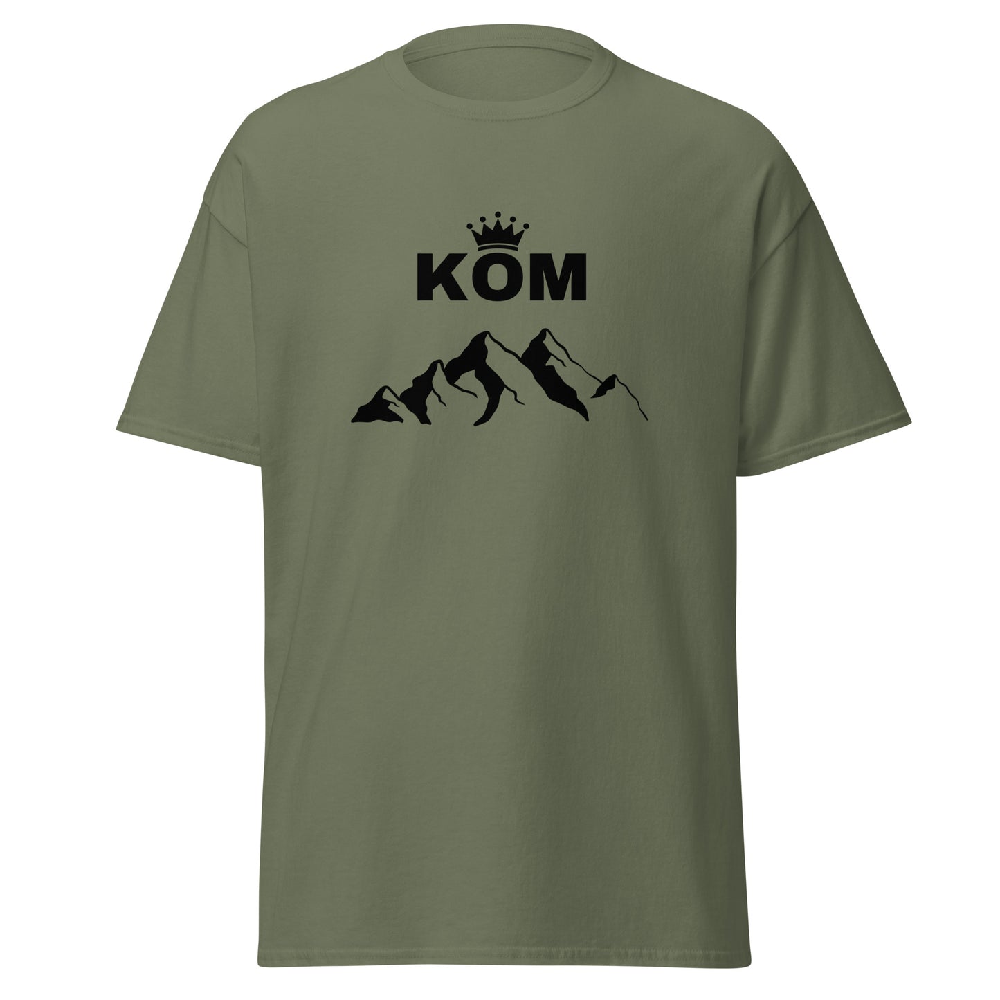 T-Shirt "KOM" green - black print