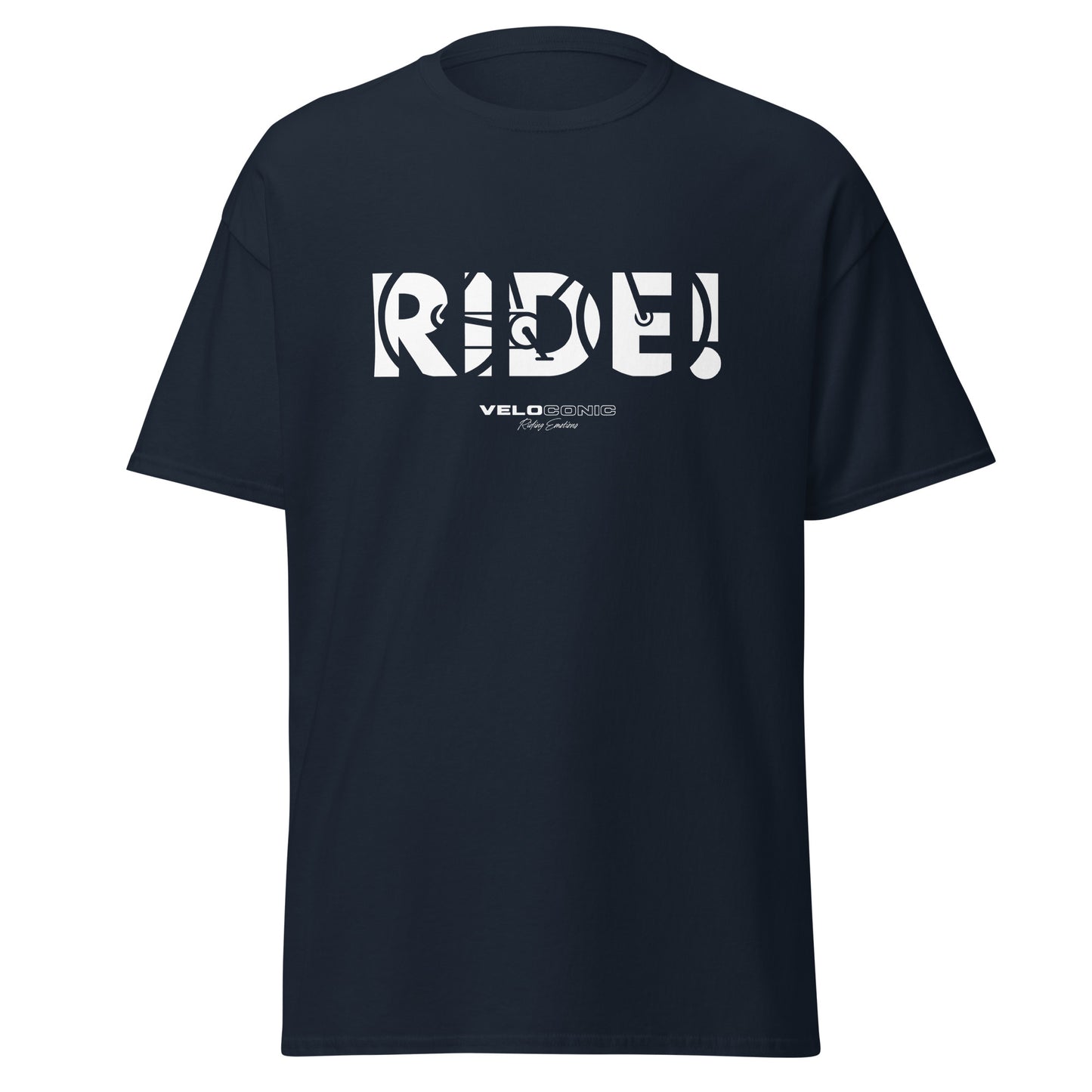 T-Shirt "RIDE!" navy