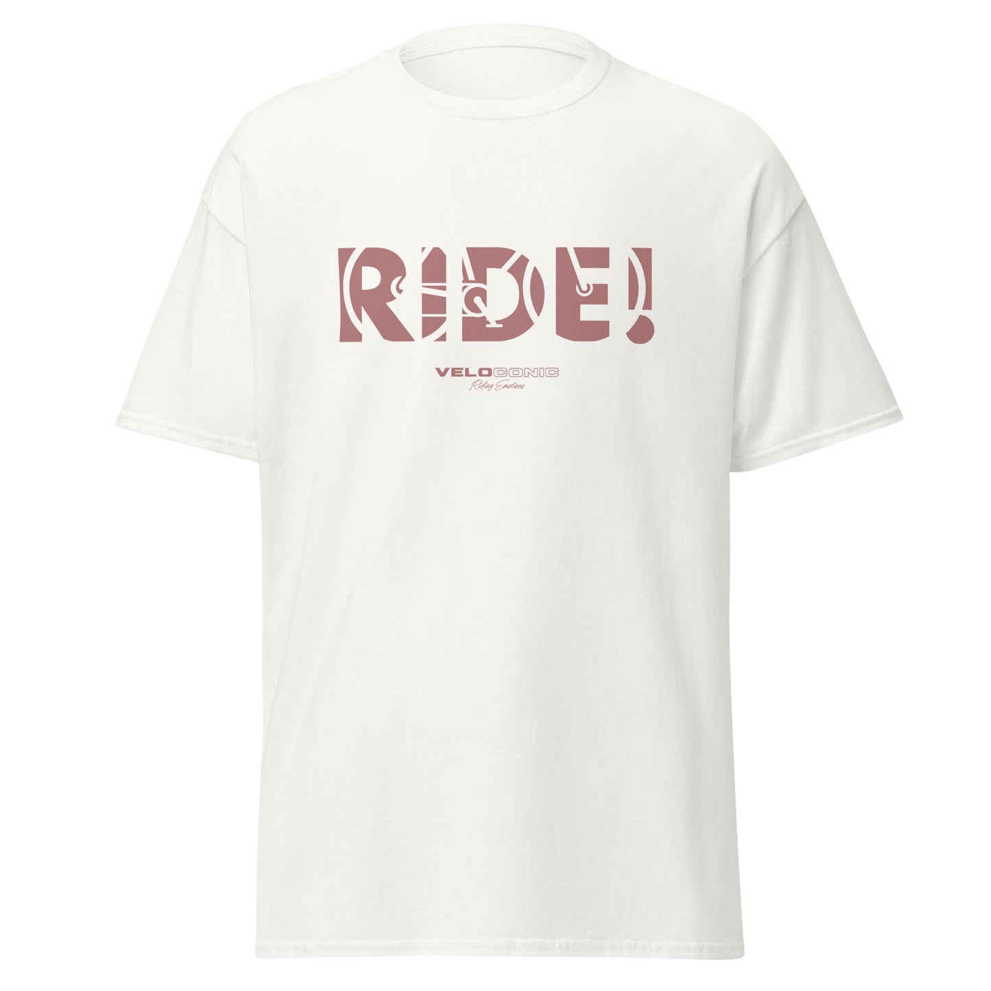 T-Shirt "RIDE!" mauve