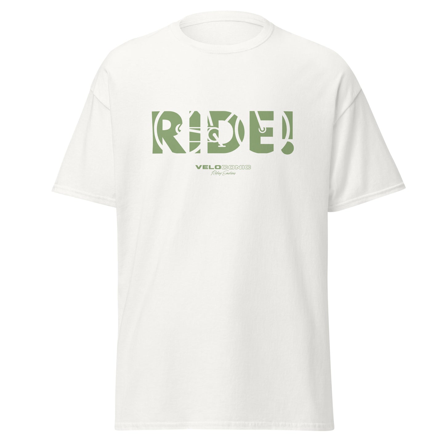 T-Shirt "RIDE!" green