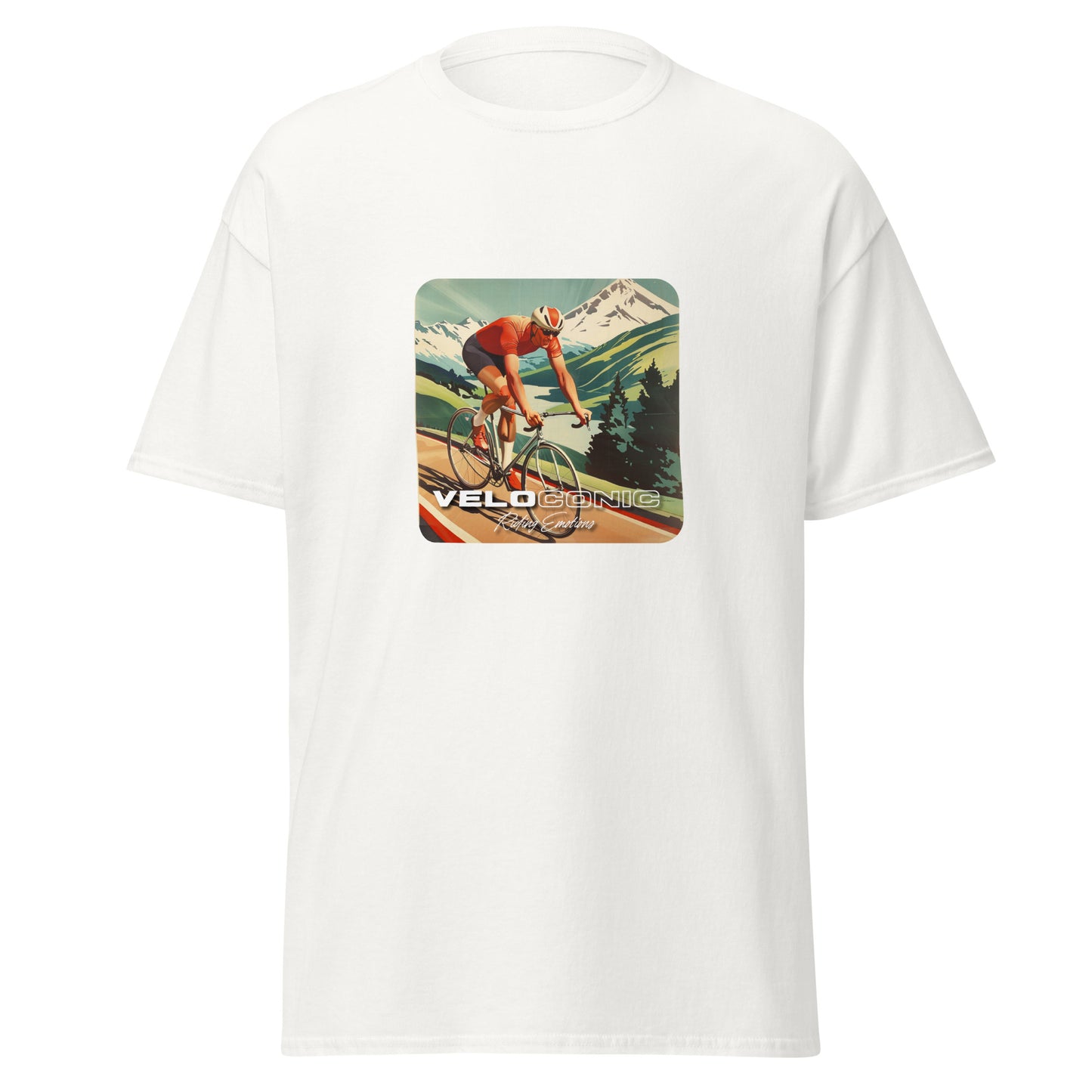 T-Shirt "Veloslide Alps" white