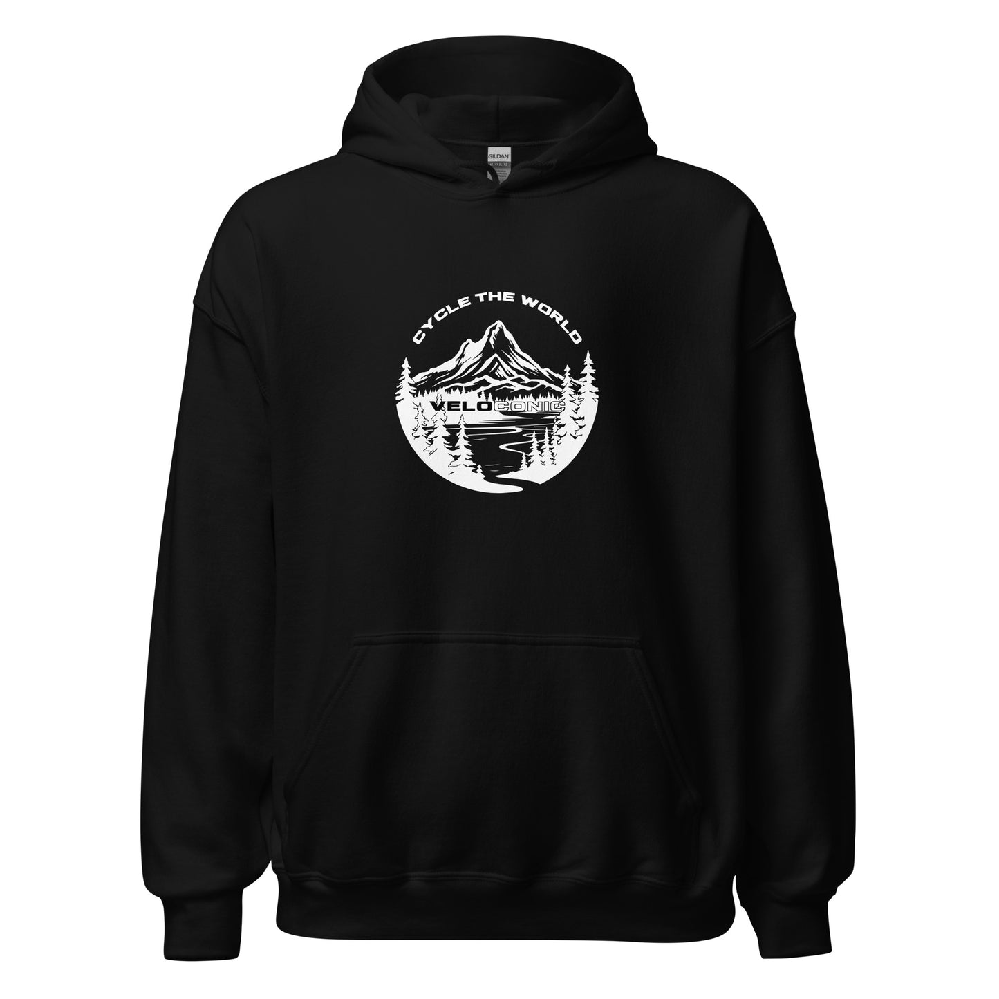 Hoodie "Cycle the world" black