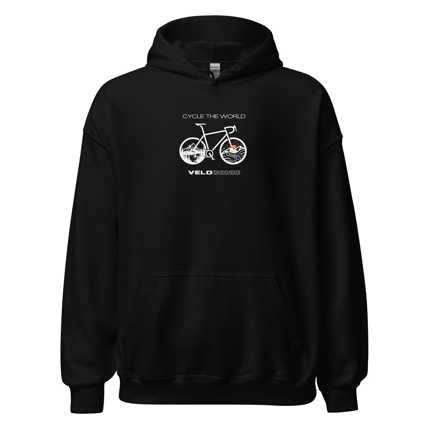 Hoodie "Cycle the world v.2" black