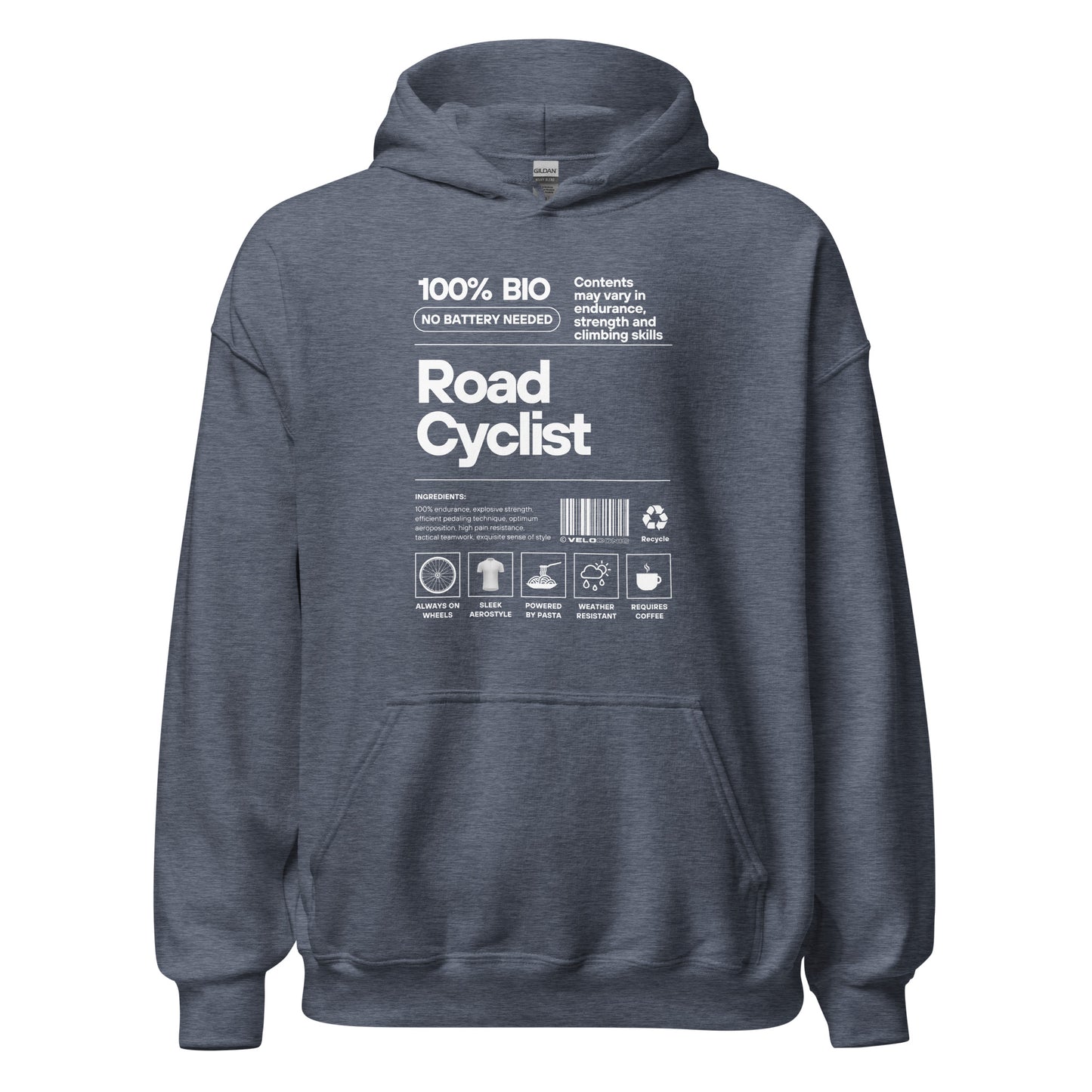 Hoodie "Road cyclist" dark sportgrey