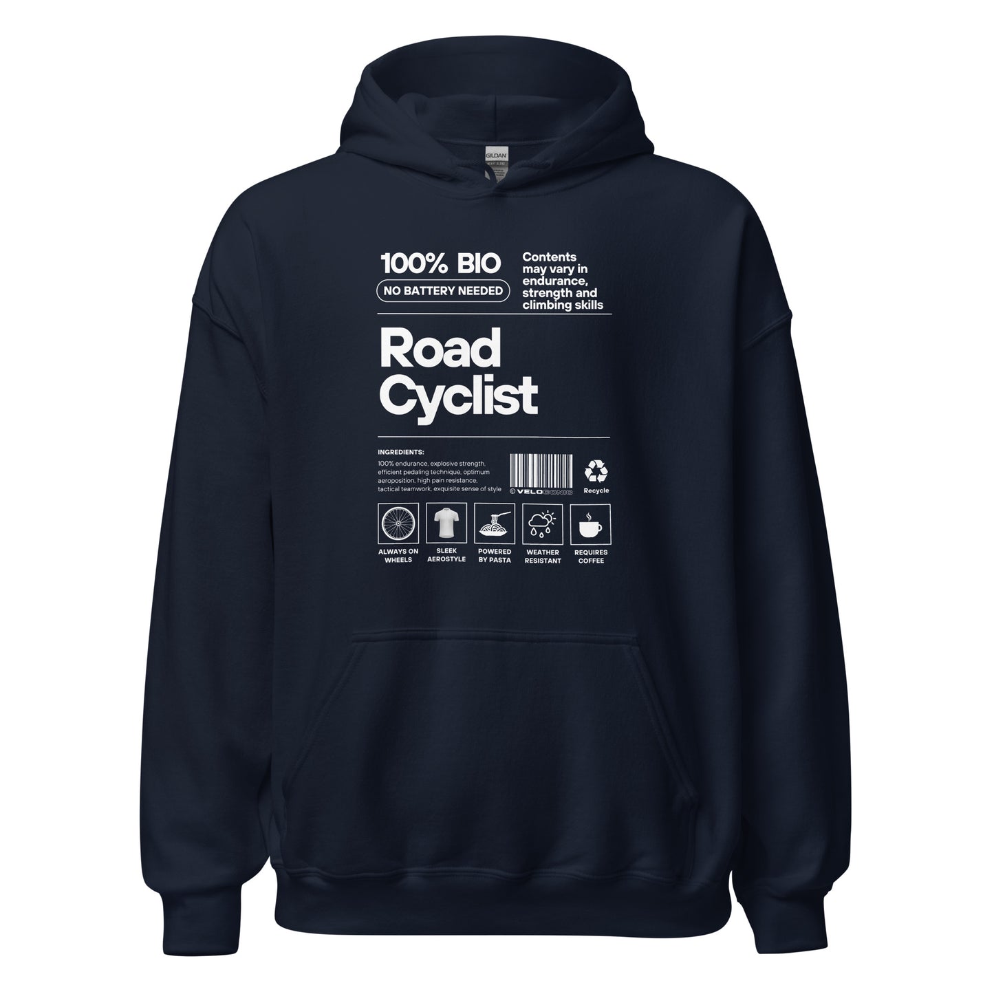 Hoodie "Road cyclist" navy