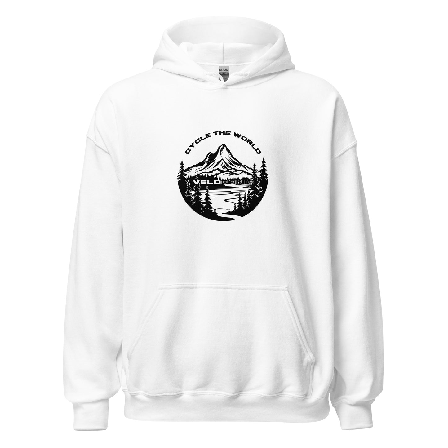 Hoodie "Cycle the world" white