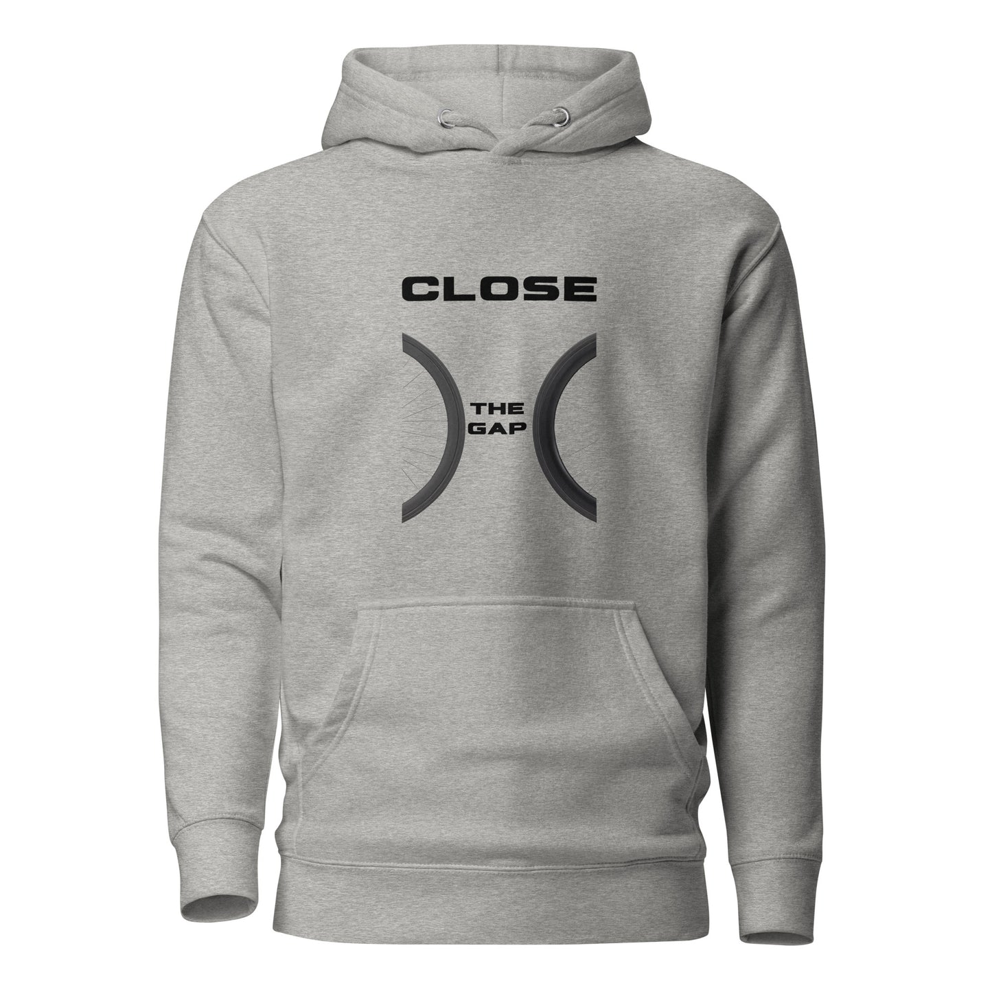 Hoodie "Close the gap" grey