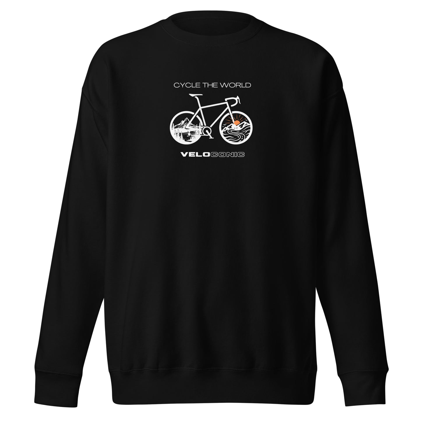 Sweatshirt "Cycle the world v.2" black