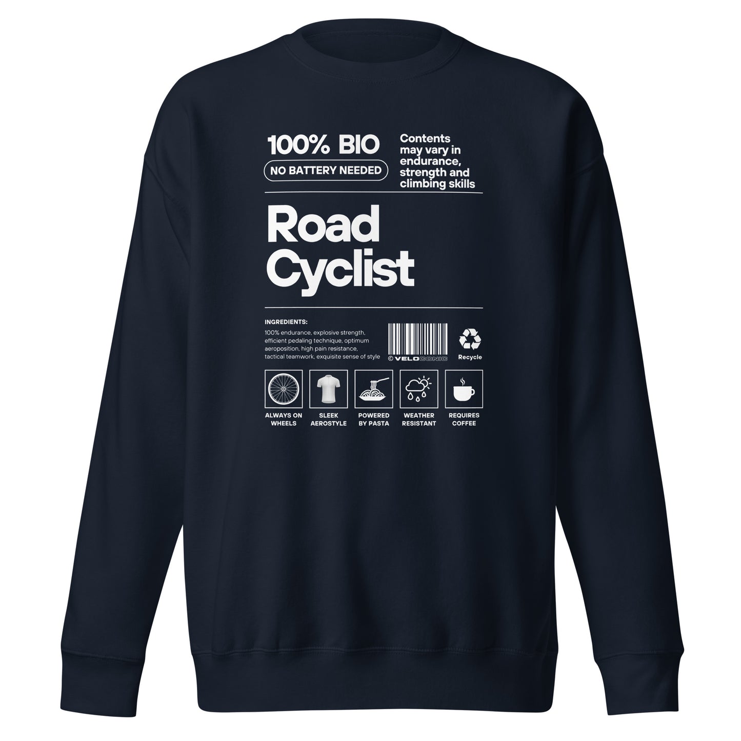 Sweatshirt "Road cyclist" navy