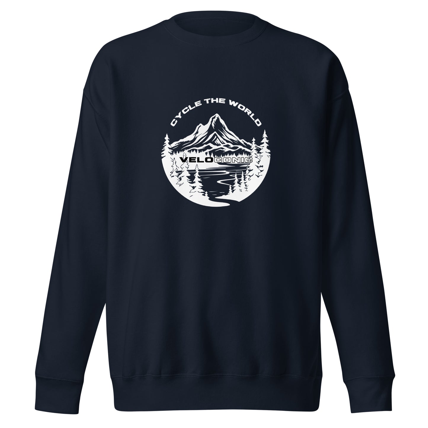 Sweatshirt "Cycle the world" navy