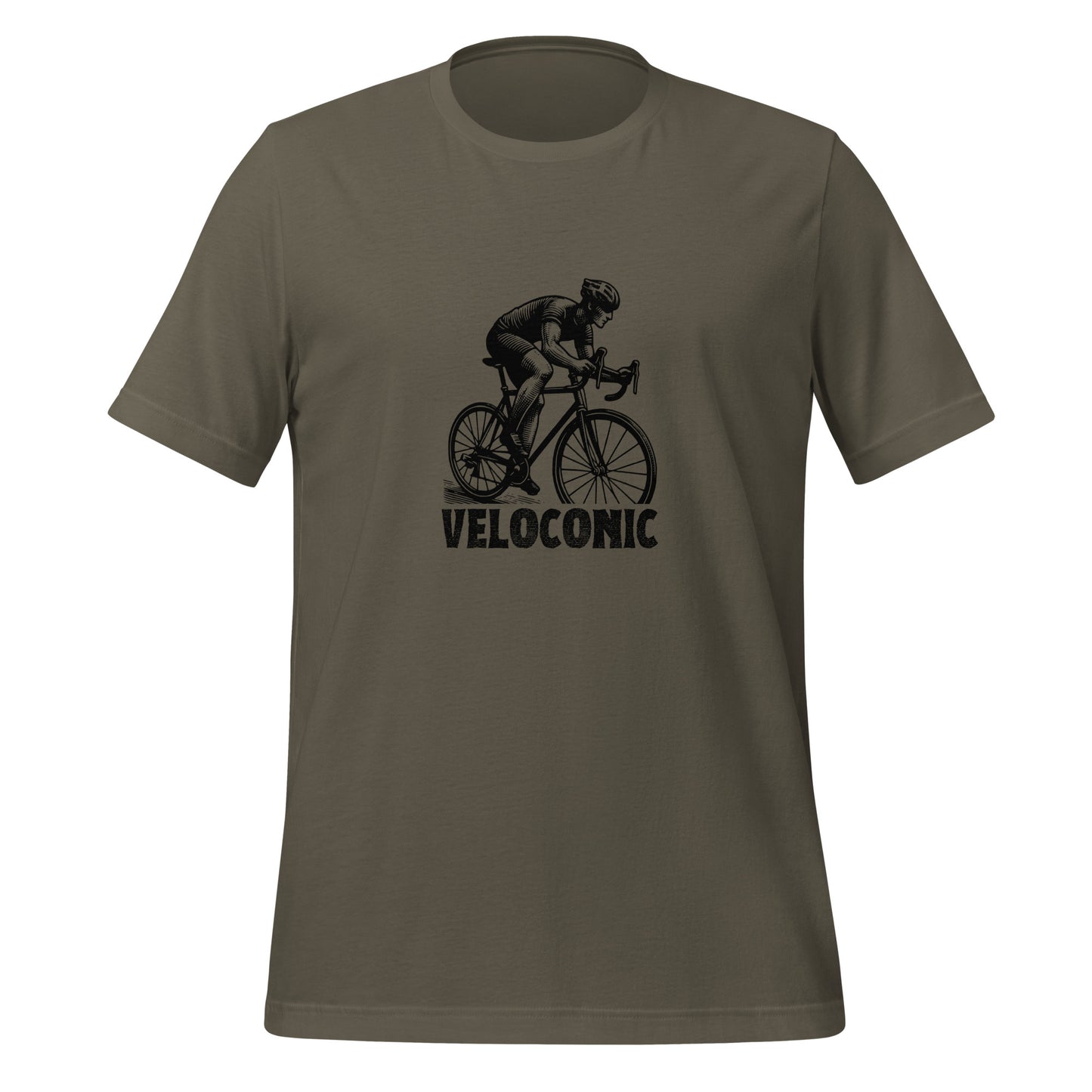 T-Shirt "Veloconic cut" mud - black print