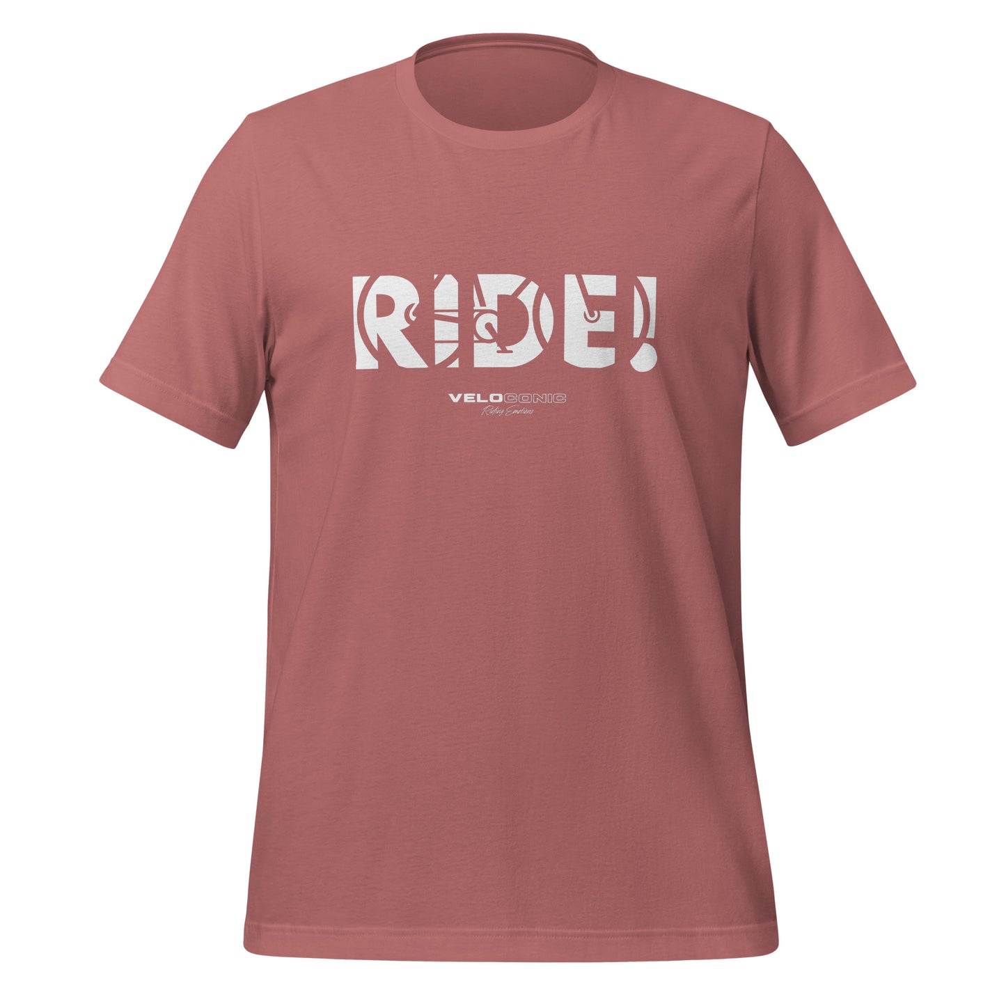 T-Shirt "Ride!" mauve