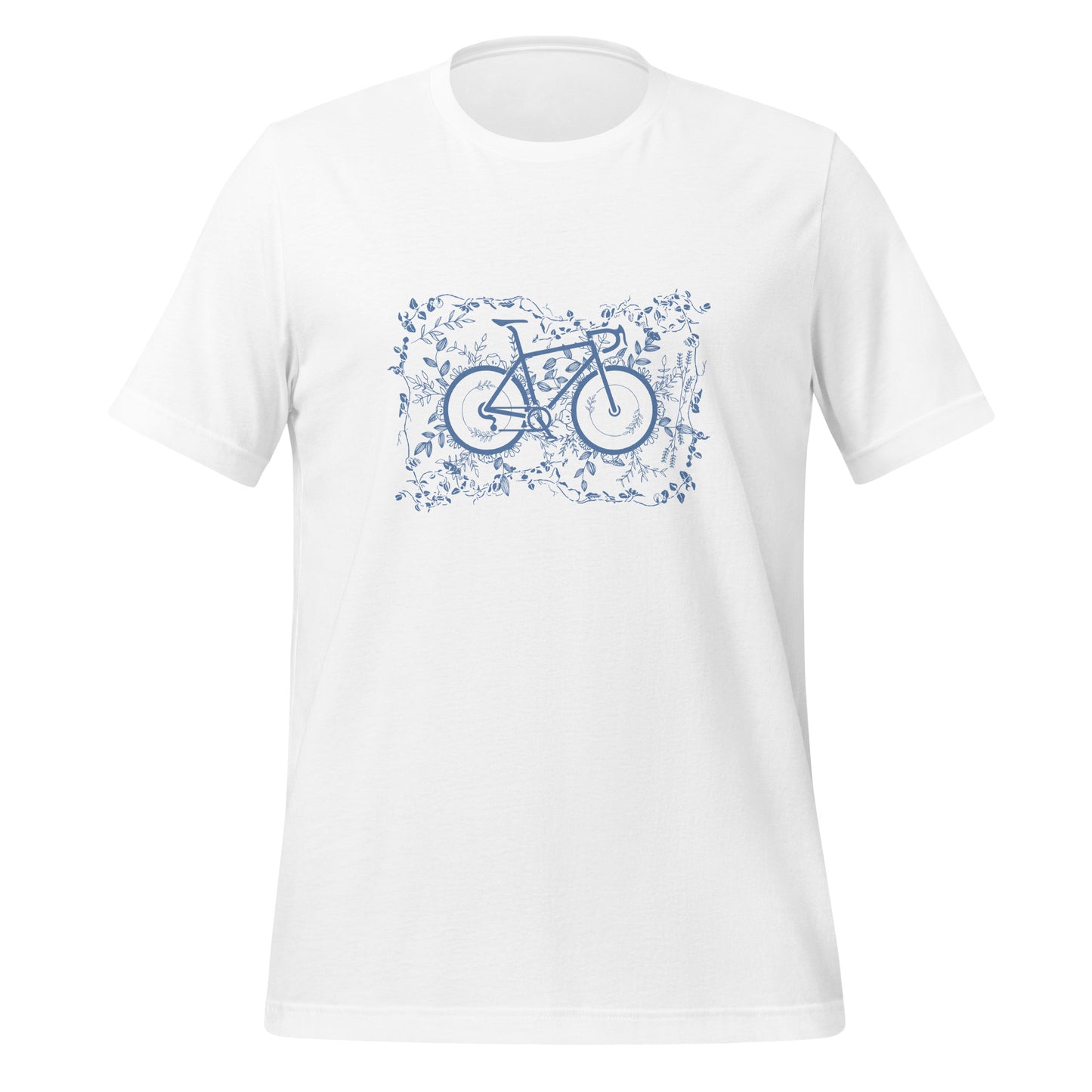 T-Shirt "Ride in Nature" white-blue print