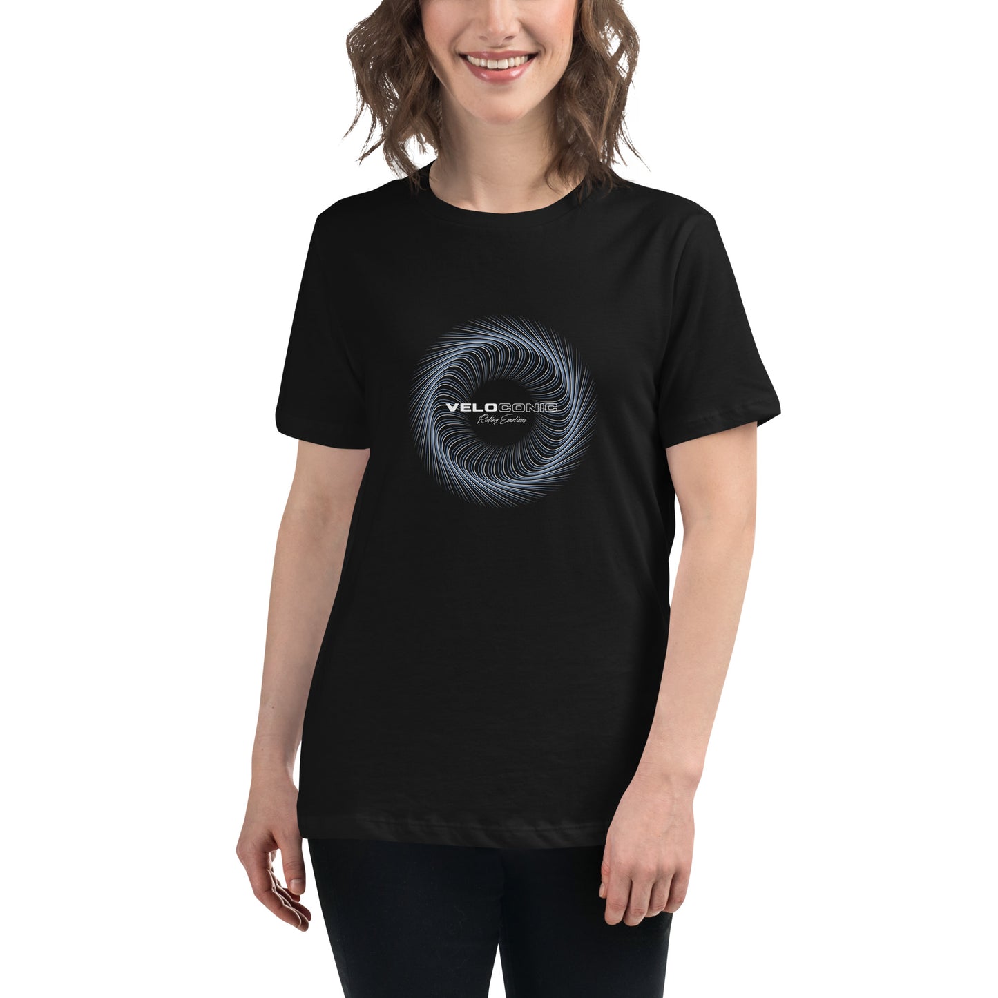 Damen-T-Shirt "Circle" black