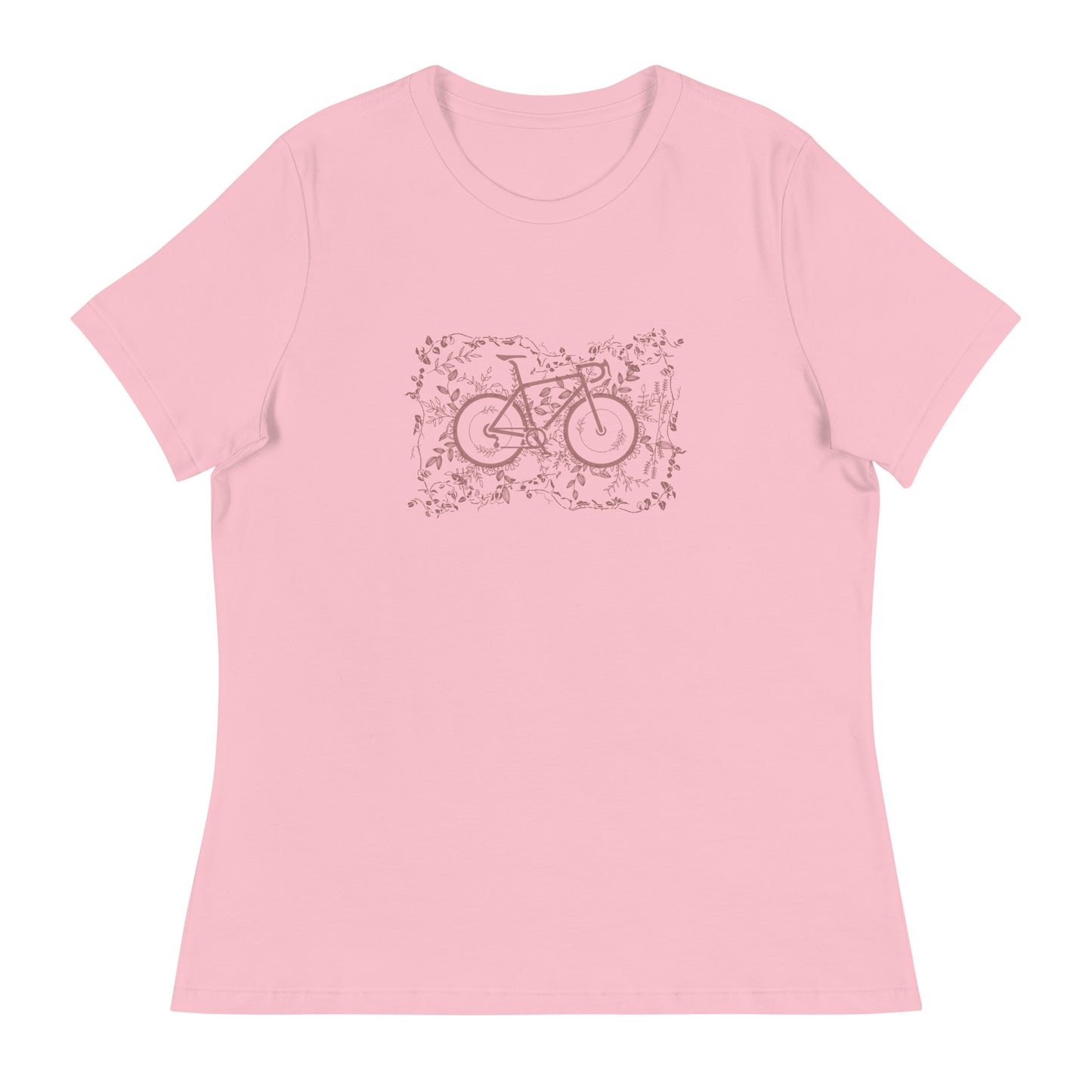 Damen-T-Shirt "Ride in Nature" pink - mauve