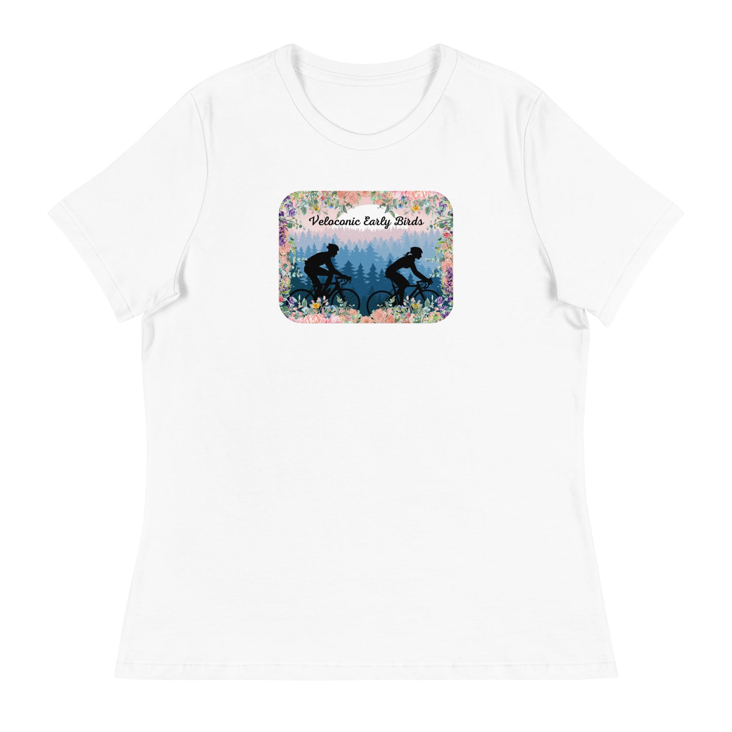 Damen-T-Shirt "Early Birds Flowers" white